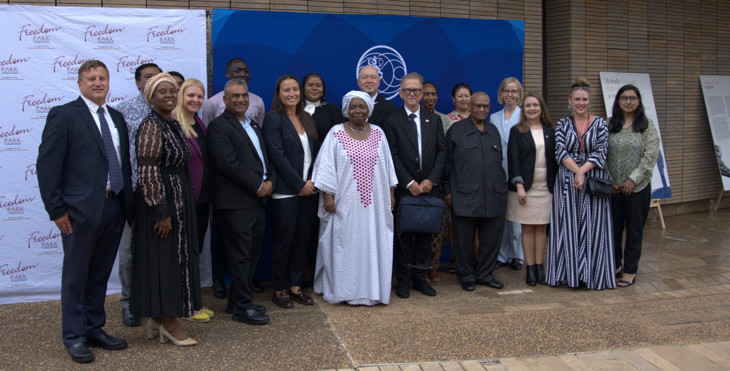 Group Photo of the Speakers and Organizers at the Freedom Park