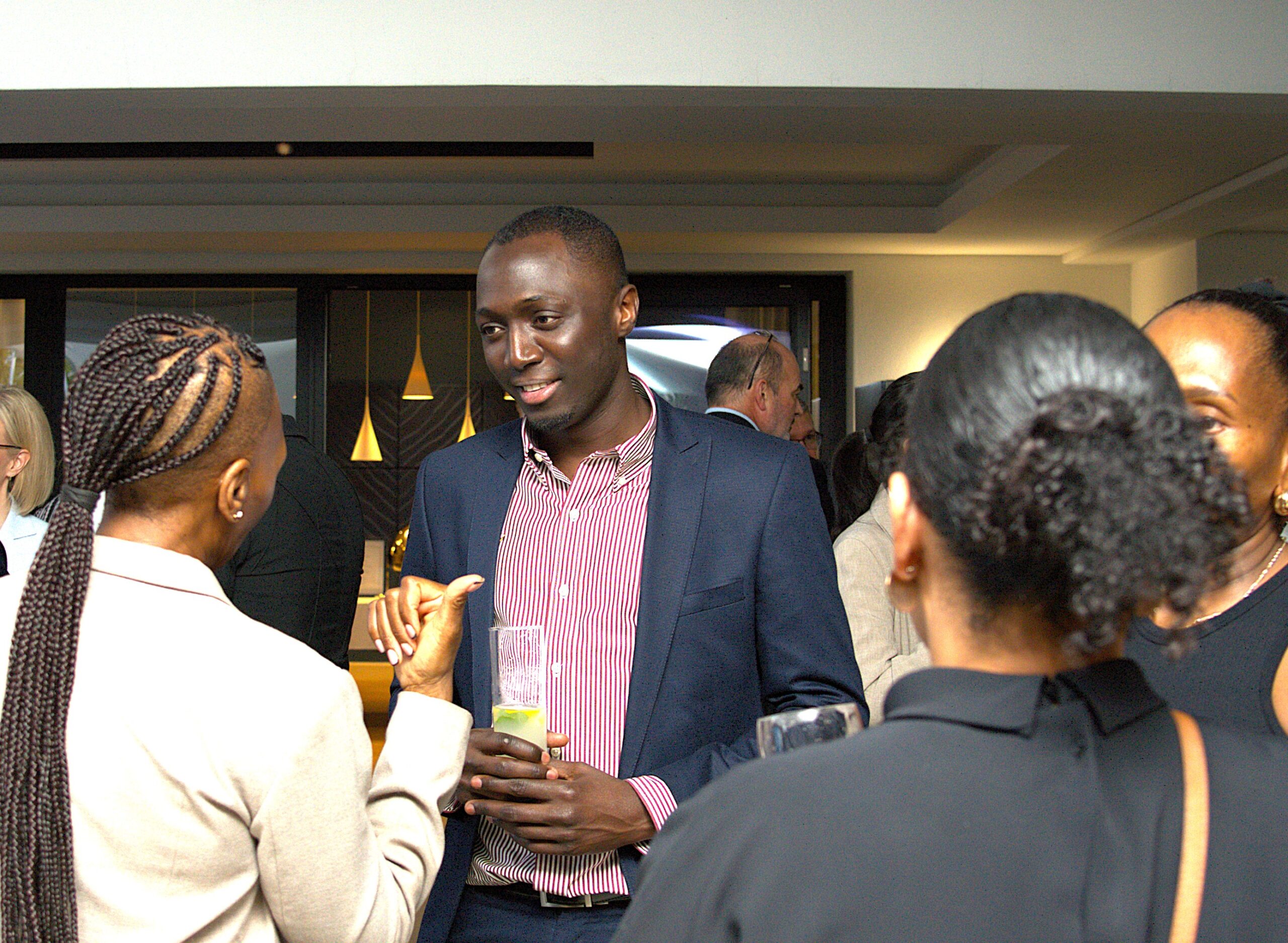 Yahya Sonko from CMI speaking with other guests