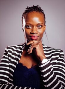 Woman looking at the camera