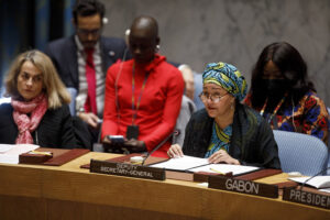 Women, Peace and Security - UN Security Council Open Debate, 20 October 2022, UN Headquarters in New York. Deputy Secretary-General Amina Mohammed.