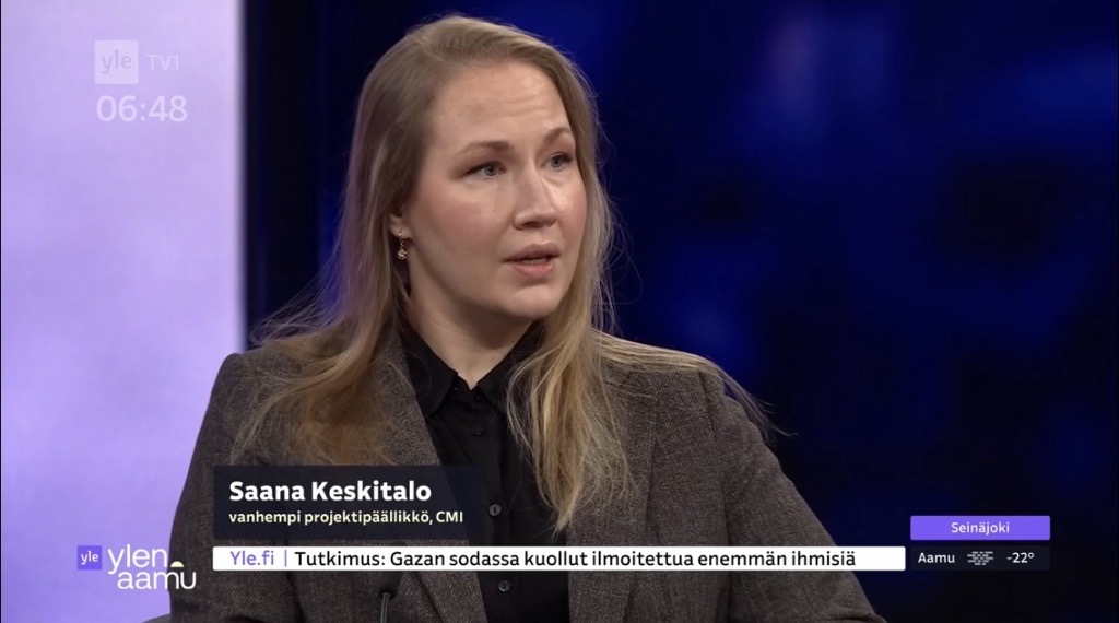 Saana Keskitalo on Ylen aamu