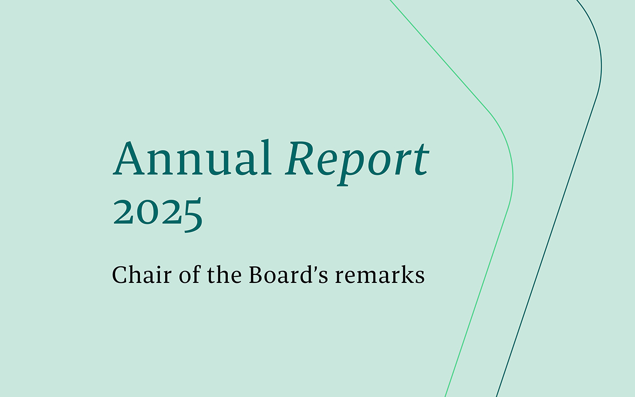 Annual Report 2025: Chair of the Board